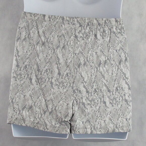 INC Women's 2-Piece Soft Lace-Trim Cami & Shorts Pajama Set, Gray Snakeskin, XXL - Picture 4 of 8